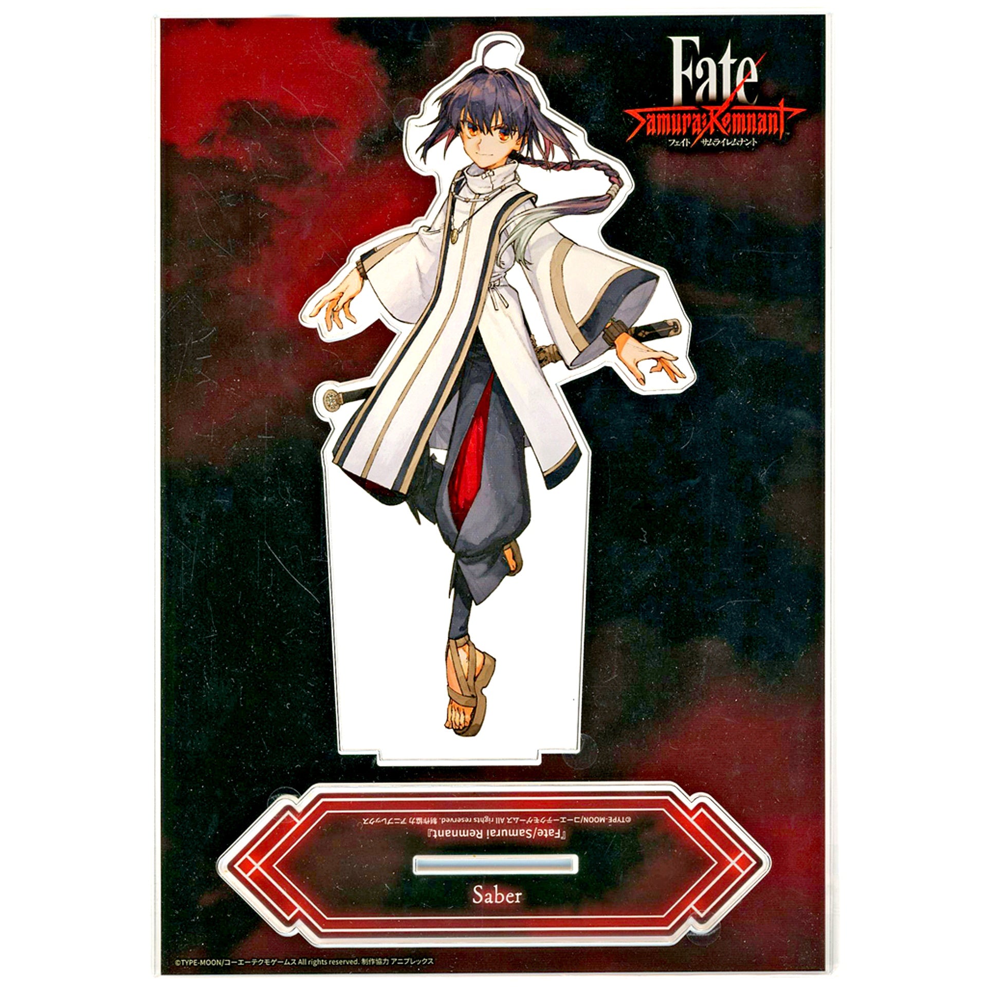 Saber Fate/Samurai Remnant TYPE-MOON Ace Cover Illustration Big Acrylic Figure [USED]