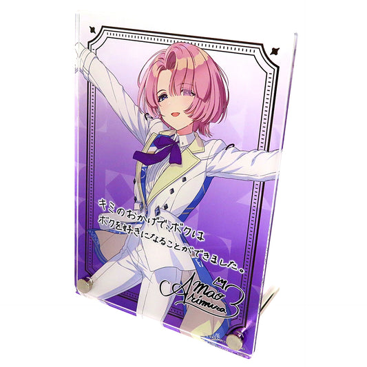 Mao Arimura Gakuen Idolmaster DEBUT LIVE Ubu TOUR Official Autograph & Message Panel [USED]