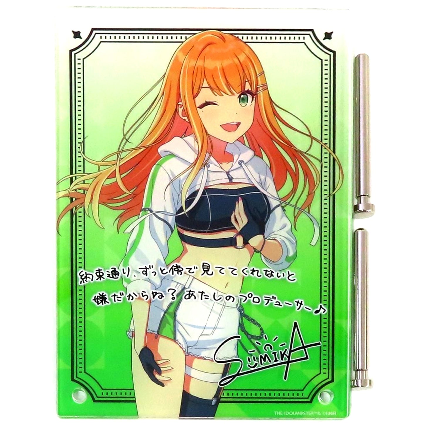 Sumika Shiun Gakuen Idolmaster Sign & Message Panel DEBUT LIVE TOUR [USED]