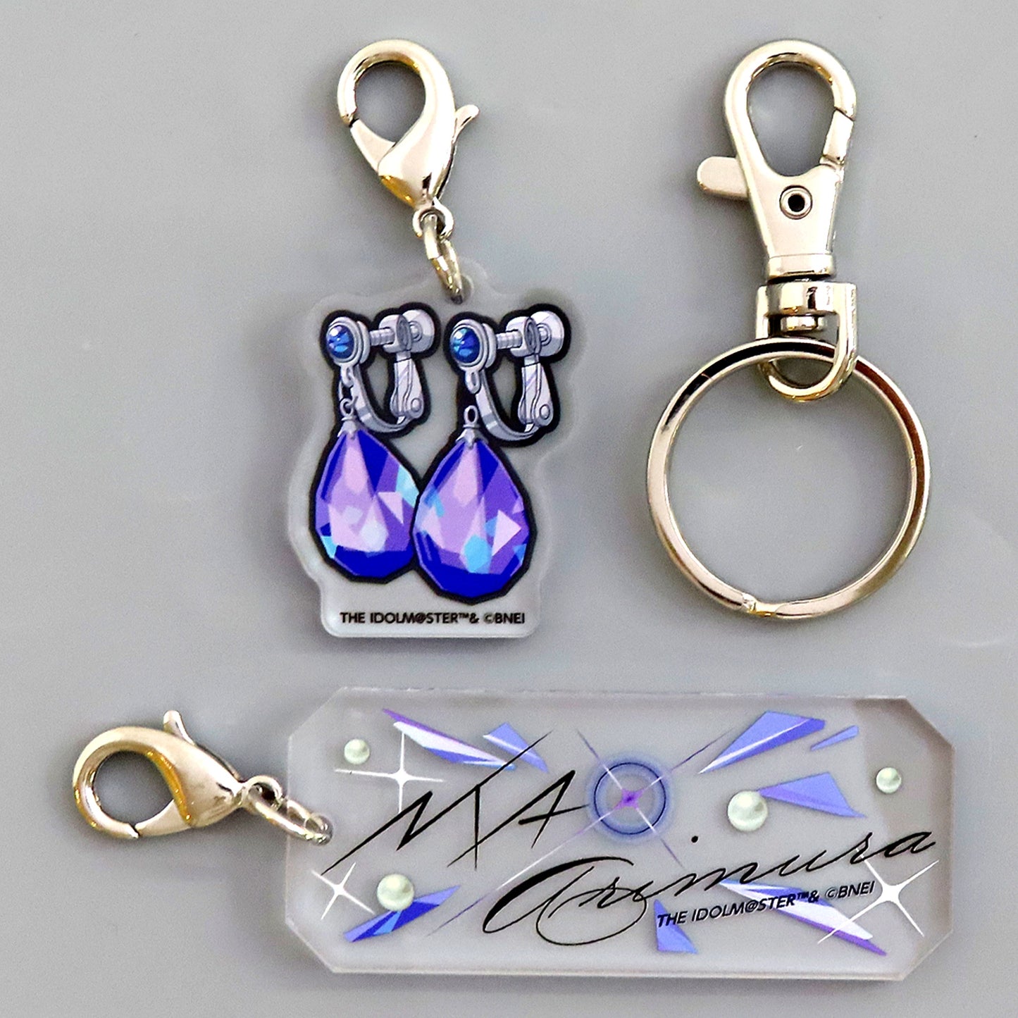 Mao Arimura Official Name & Item Acrylic Charm Gakuen Idolmaster DEBUT LIVE Hajime TOUR [USED]
