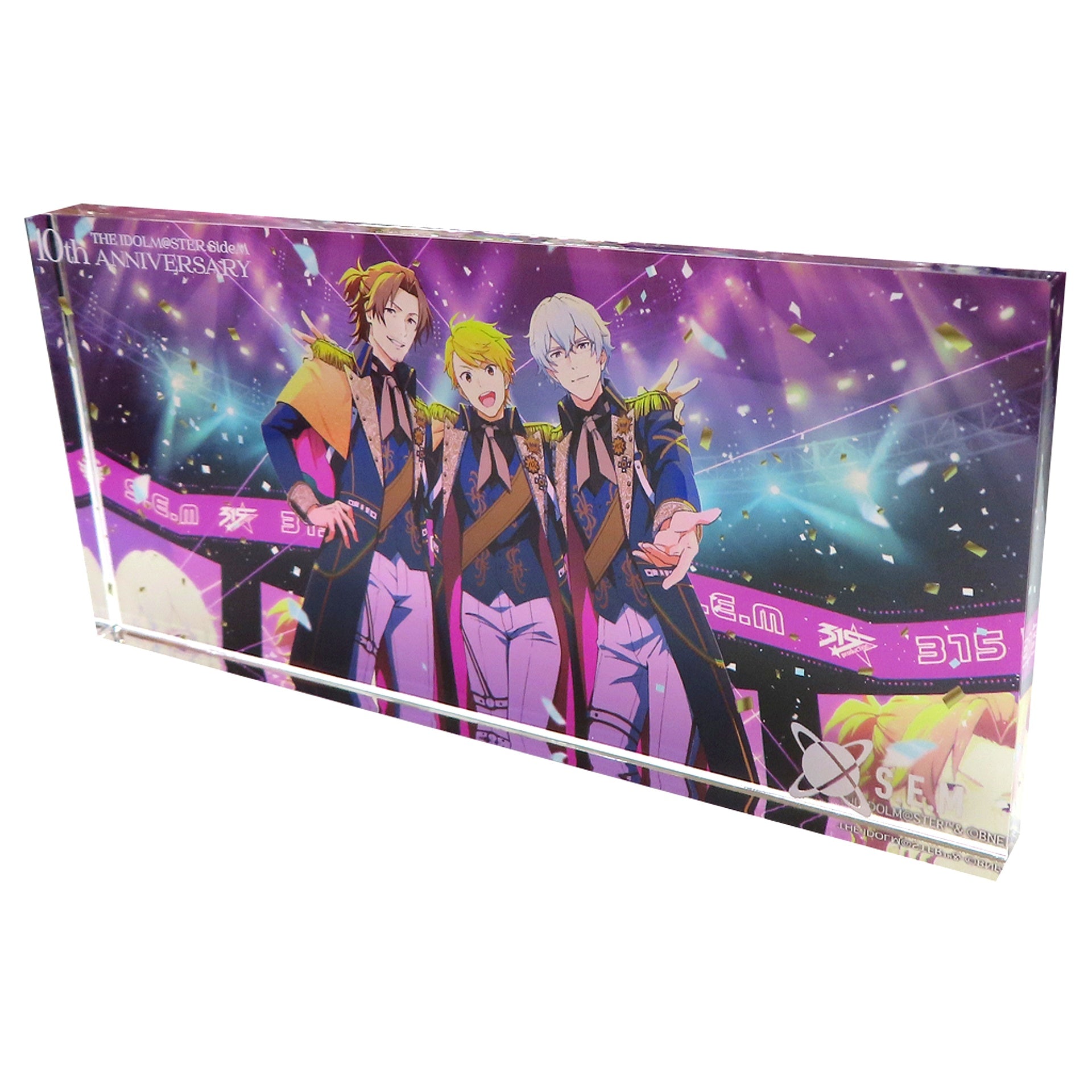 S.E.M THE IDOLM@STER SideM Official Acrylic Block 10th Anniversary [USED]