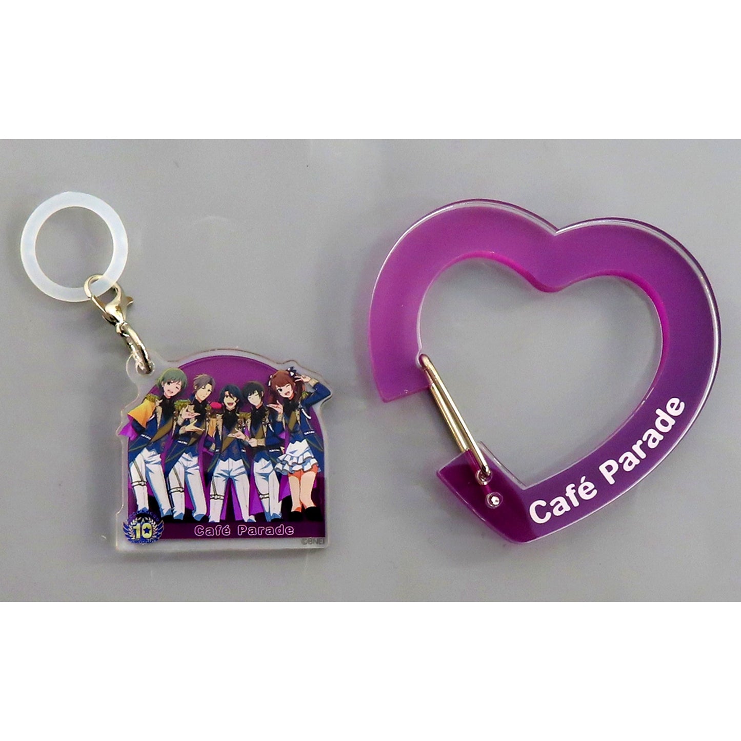 315Pro Cafe Parade THE IDOLM@STER SideM Official Carabiner with Charm 10th Anniversary [USED]
