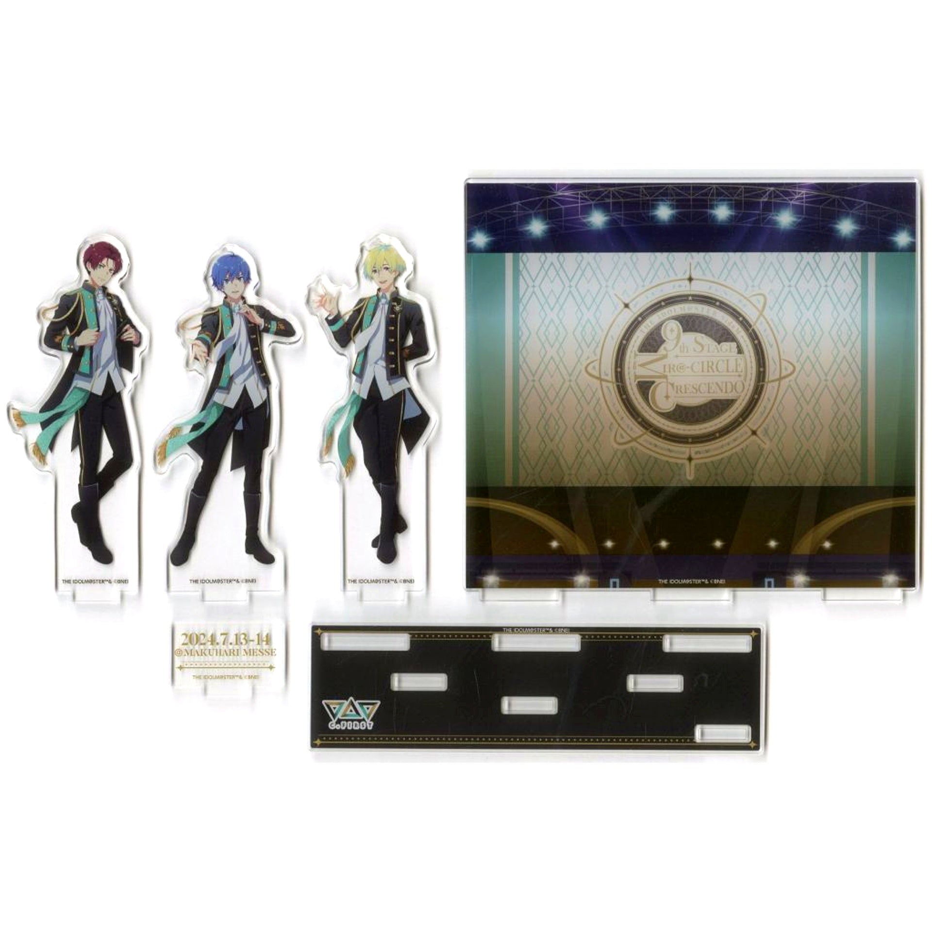C.FIRST THE IDOLM@STER SideM Commemorative Official Acrylic Diorama 9th STAGE MIR@-CIRCLE CRESCENDO [USED]