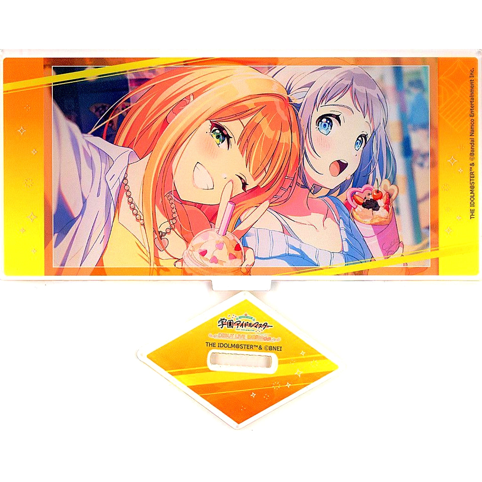 Oishii Kao, Itadaki! Gakuen Idolmaster Trading Acrylic Stand Sweets Paradise Debut Live Commemoration Cafe [USED]