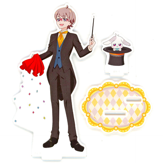 Daifuku Toyama and Satoru Toyama Wonderful Precure Acrylic Stand Hachamecha Stage [USED]
