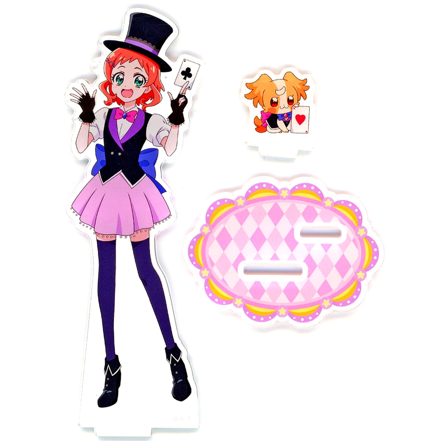 Komugi Inukai and Iroha Inukai Wonderful Precure Acrylic Stand Hachamecha Stage [USED]