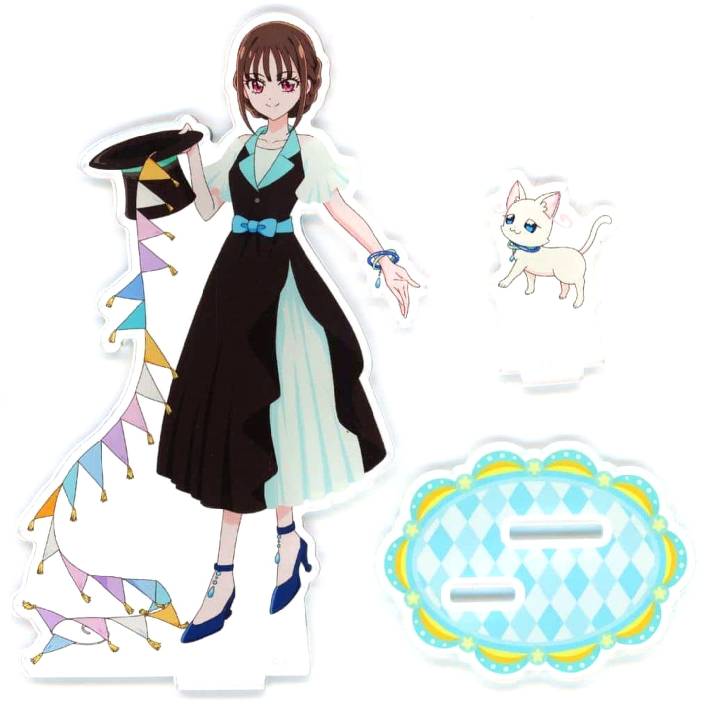 Yuki Nekoyashiki and Mayu Nekoyashiki Wonderful Precure Acrylic Stand Hachamecha Stage [USED]
