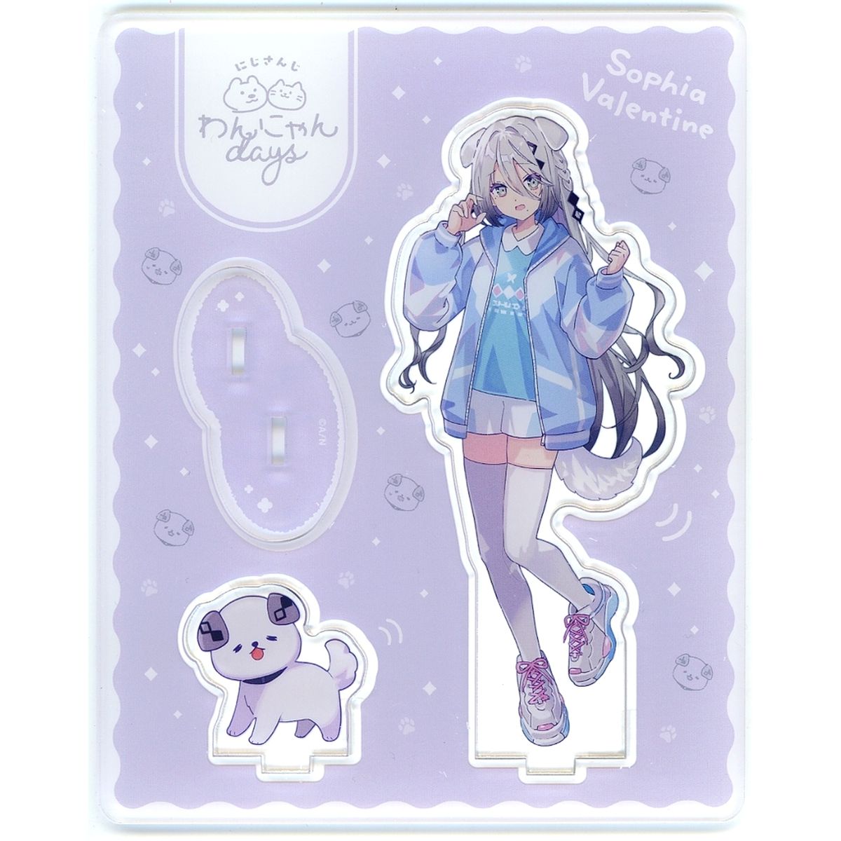 Sophia Valentine Virtual YouTuber Nijisanji Acrylic Stand Wan Nyan Days [USED]