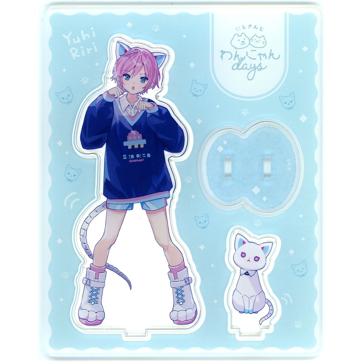 Yuhi Riri Acrylic Stand Virtual YouTuber Nijisanji Wan-Nyan Days [USED]