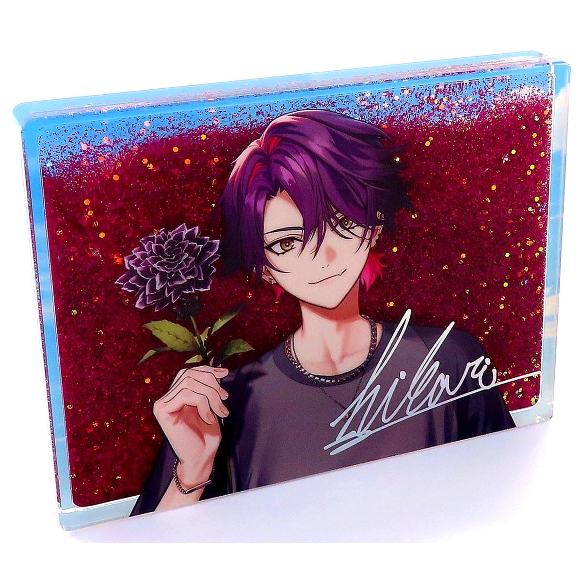 Watarai Hibari VOLTACTION Virtual YouTuber Nijisanji Glitter Acrylic Block 2nd Anniversary [USED]