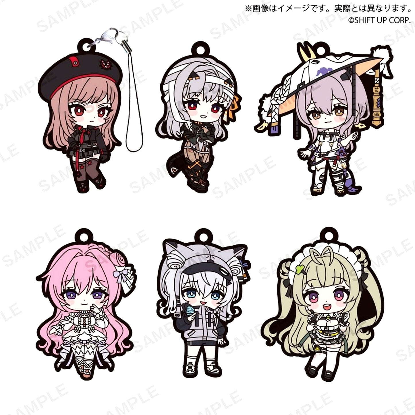Set of 6 Goddess of Victory: NIKKE Capsule Rubber Strap [USED]