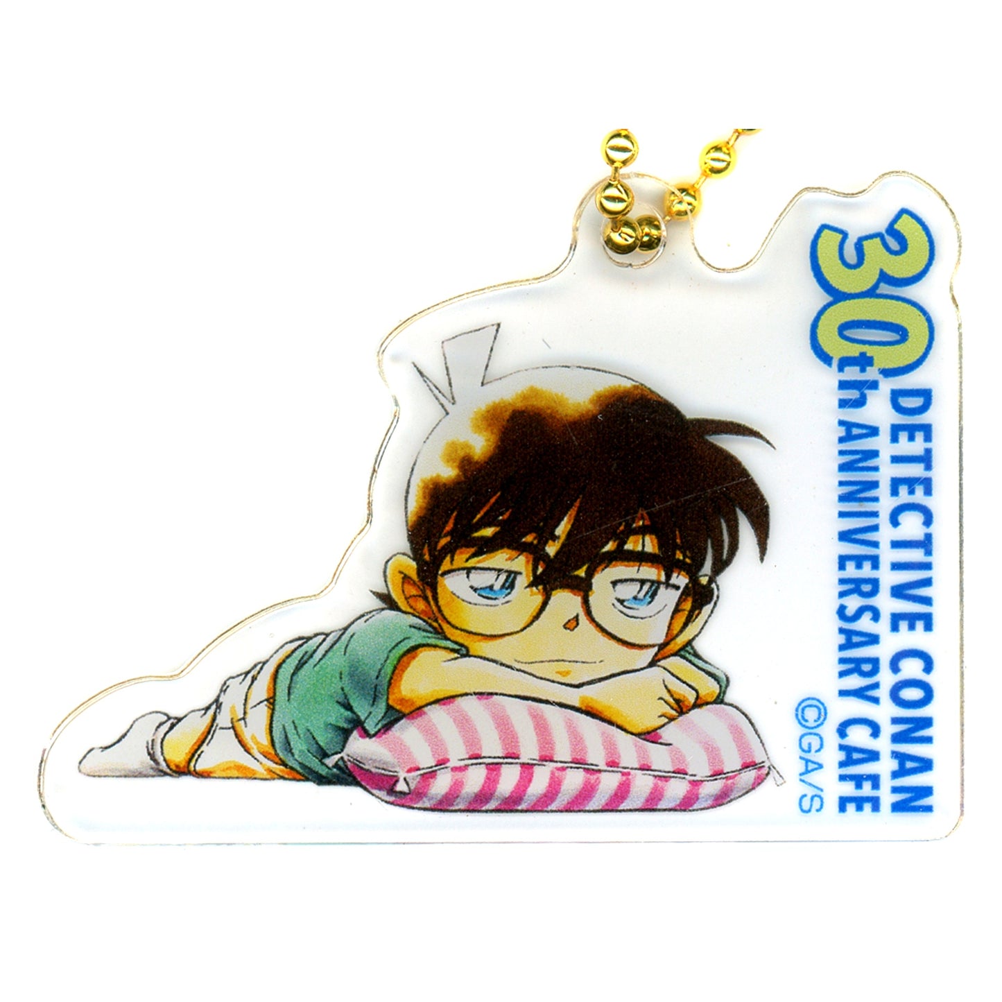 Conan Edogawa Detective Conan Acrylic Keychain A Comics Vol.51 Cover Illustration 30th Anniversary Cafe [USED]