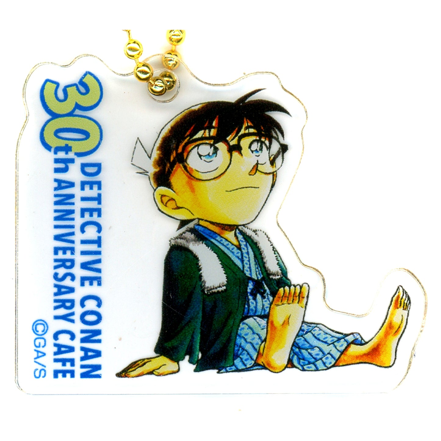 Conan Edogawa Detective Conan Acrylic Keychain A Comics Vol.69 Cover Illustration 30th Anniversary Cafe [USED]