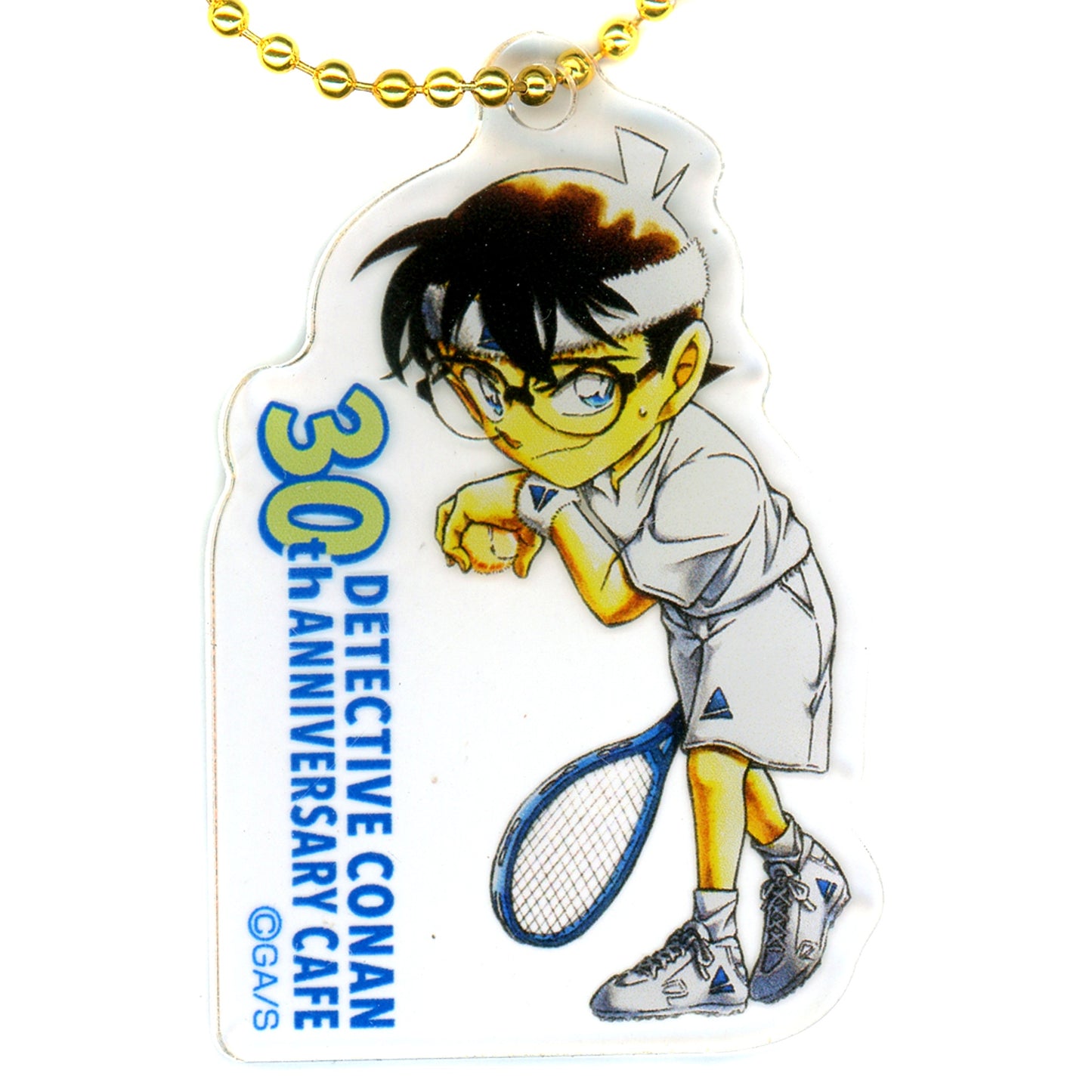 Conan Edogawa Detective Conan Acrylic Keychain A Comics Vol.71 Cover Illustration 30th Anniversary Cafe [USED]