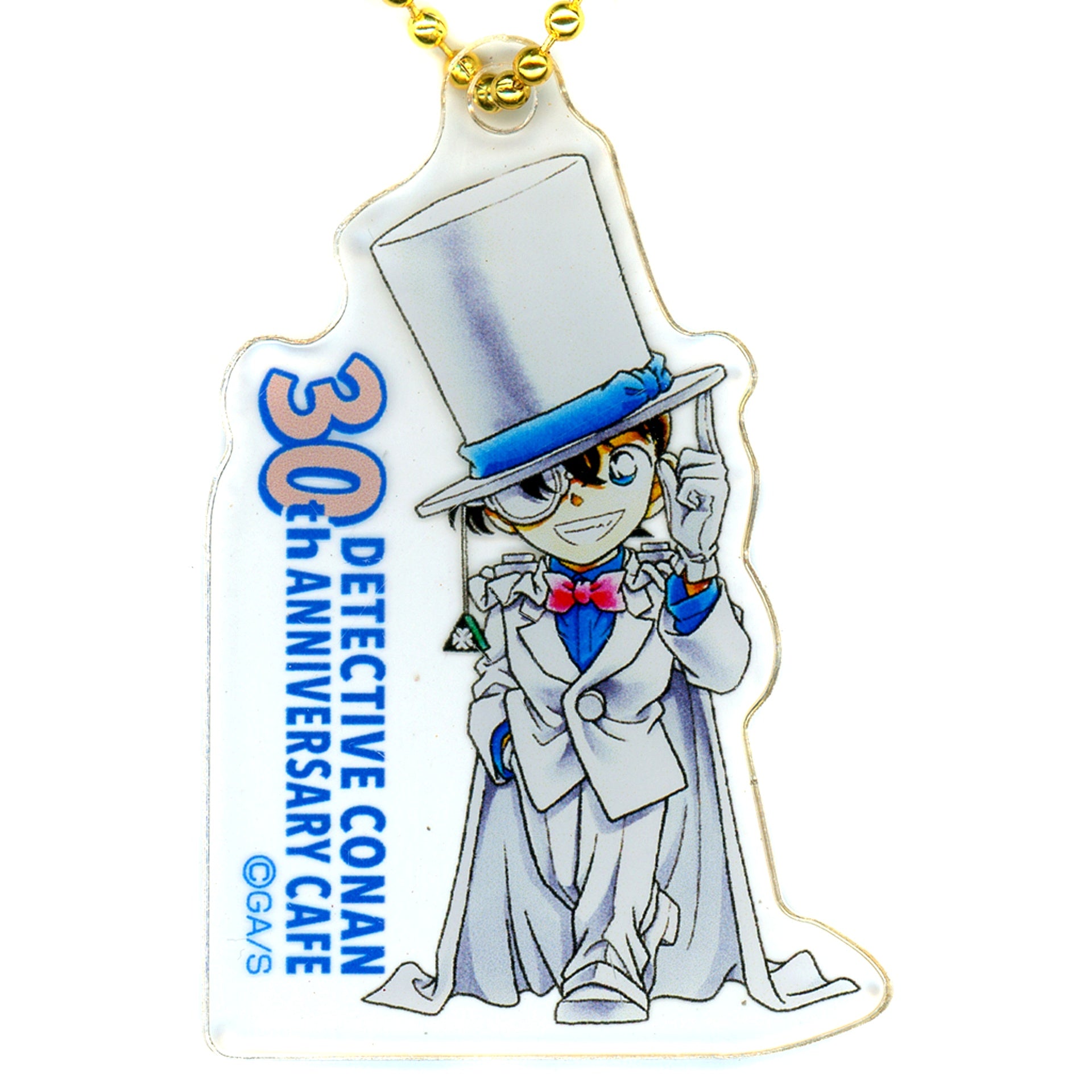 Conan Edogawa Comic Vol. 16 Cover Illustration Detective Conan 30th Anniversary Cafe Acrylic Keychain B [USED]
