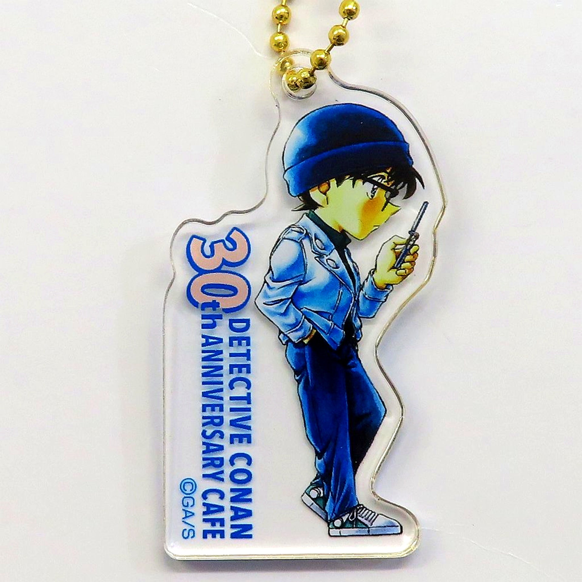 Conan Edogawa Detective Conan Acrylic Keychain B Comics Vol.58 Cover Illustration 30th Anniversary Cafe [USED]