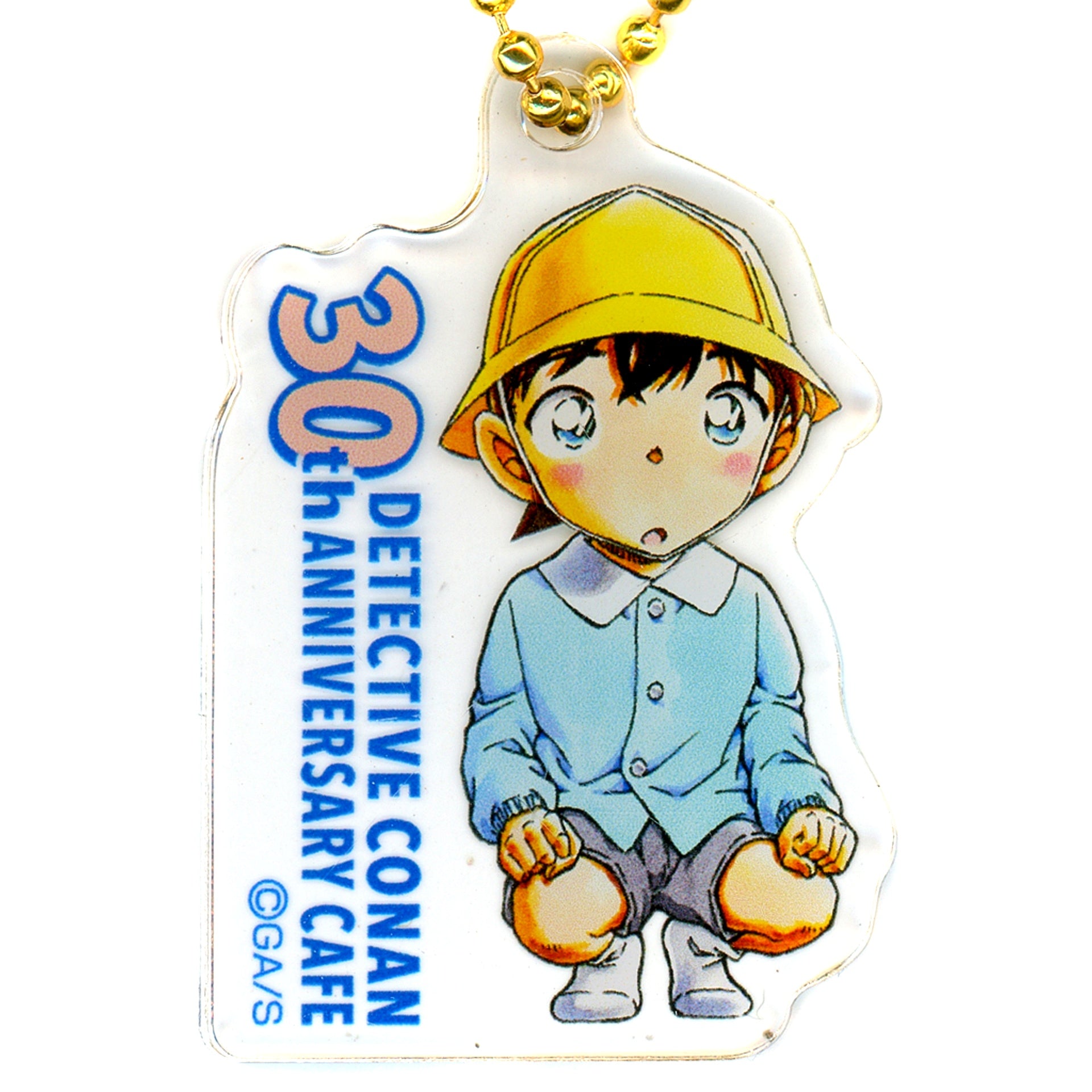Conan Edogawa Detective Conan Acrylic Keychain B Comics Vol.87 Cover Illustration 30th Anniversary Cafe [USED]