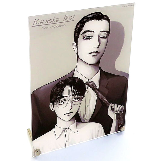 Kyoji Narita & Satomi Oka Monochrome Karaoke Iko! Acrylic Plate [USED]