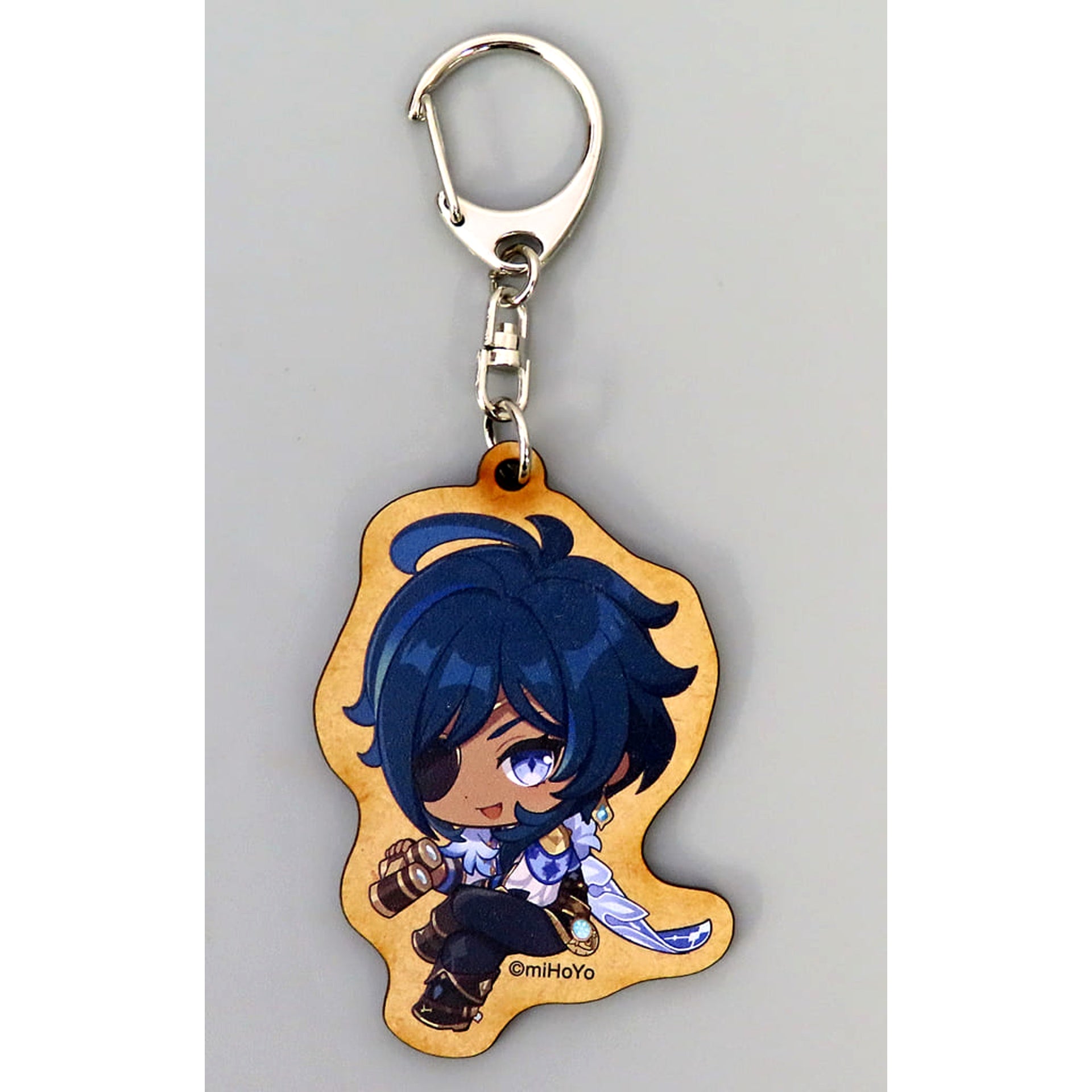 Genshin Kaeya Exhibition Series Wood Keychain Genshin Exhibition Following the Traveler's Heart Exclusive Keychains [USED]