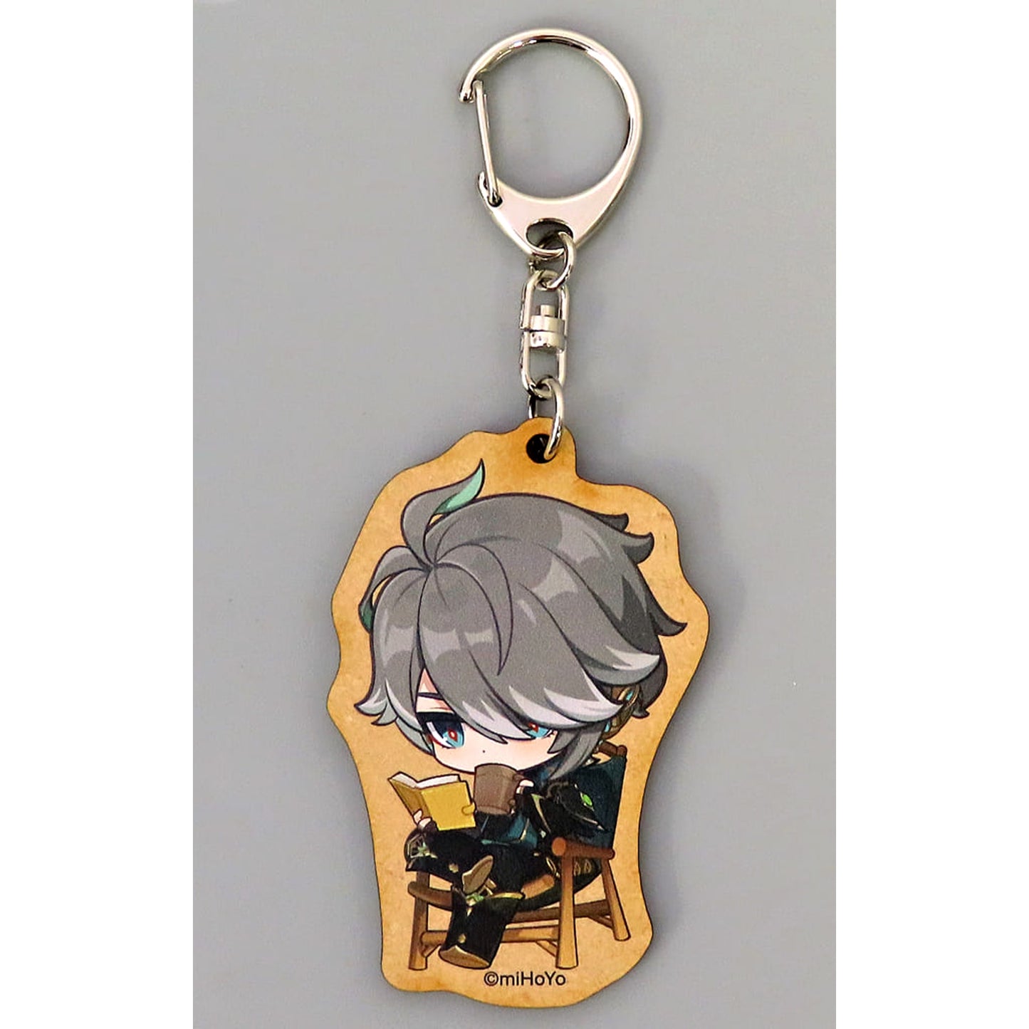 Genshin Alhaitham Exhibition Series Wood Keychain Genshin Exhibition Following the Traveler's Heart Exclusive Keychains [USED]