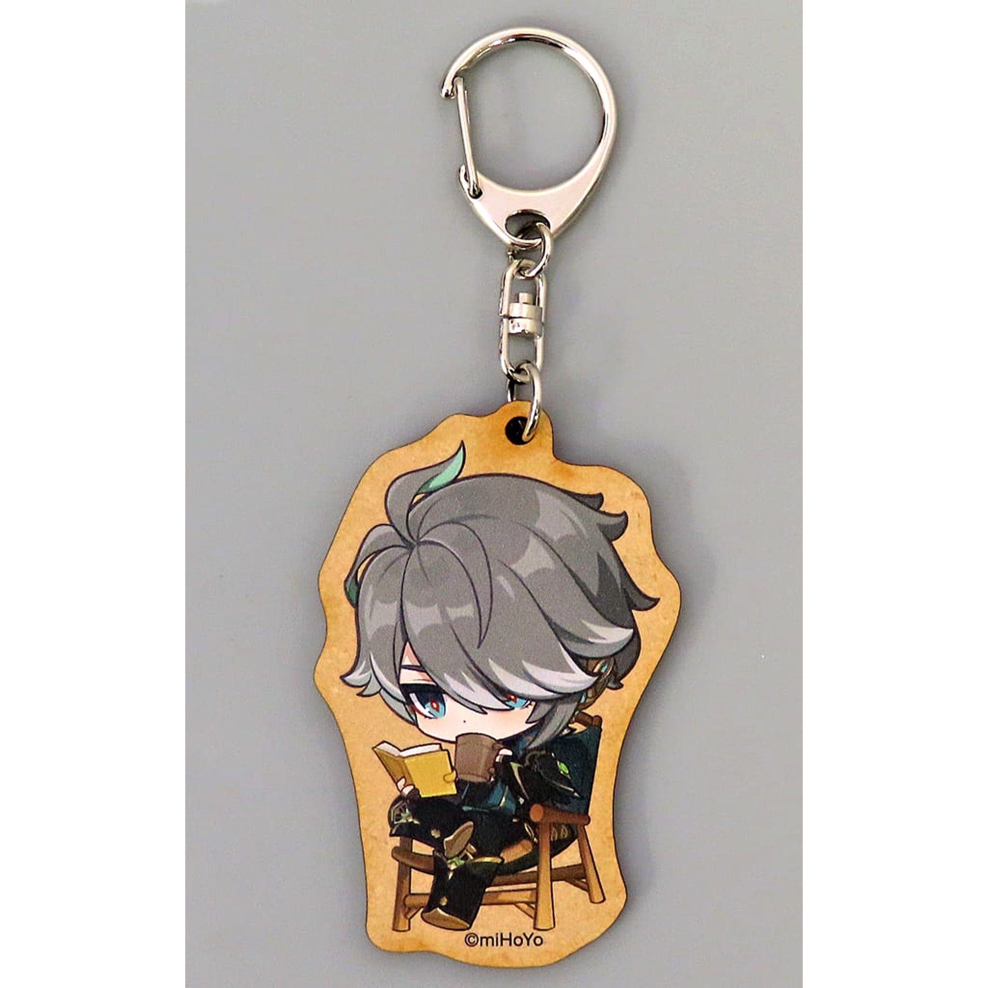 Genshin Alhaitham Exhibition Series Wood Keychain Genshin Exhibition Following the Traveler's Heart Exclusive Keychains [USED]
