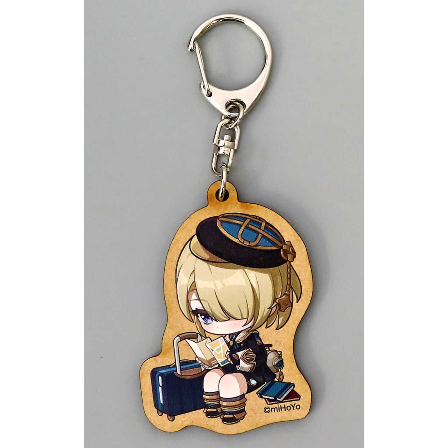 Genshin Freminet Exhibition Series Wood Keychain Genshin Exhibition Following the Traveler's Heart Exclusive Keychains [USED]