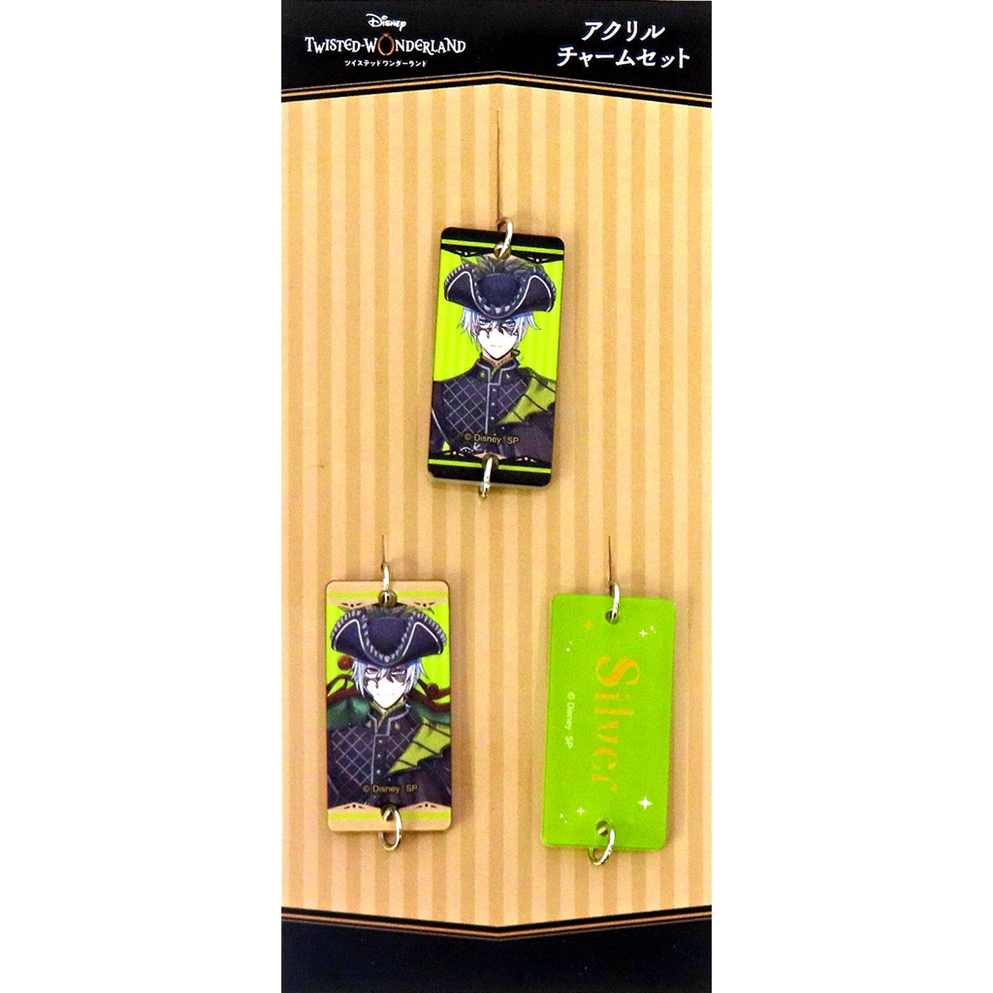 Silver Disney Twisted Wonderland Acrylic Charm Set Halloween ver.2024 Halloween Animate Only Shop [USED]