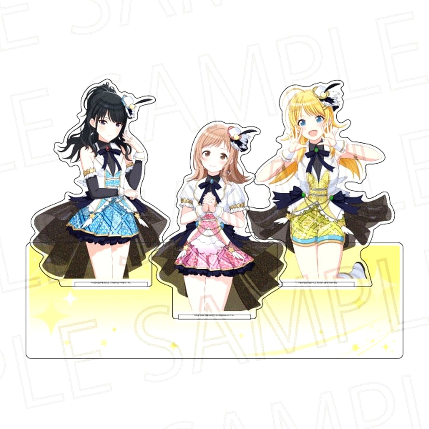 illumination STARS THE IDOLM@STER SHINY COLORS BIG Acrylic Stand Set [USED]