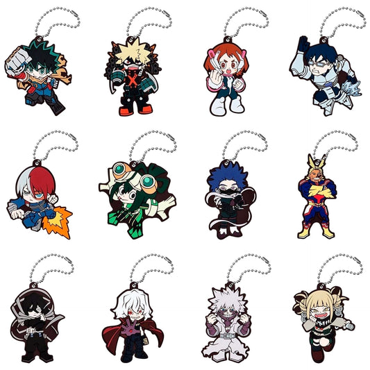 My Hero Academia Izuku Midoriya & Others Capsule Rubber Mascot 03 All 12 Types Set Keychains [USED]