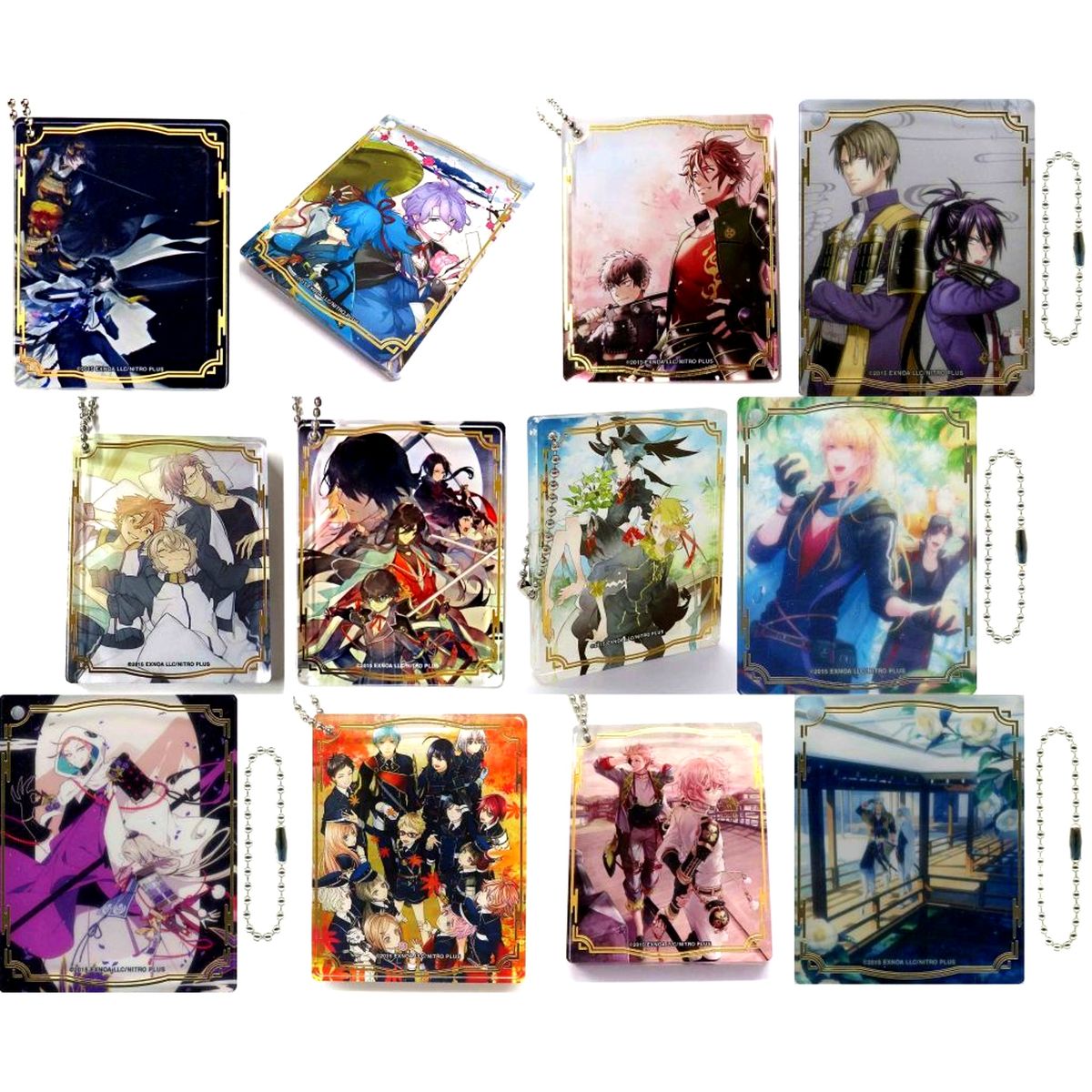 Set of 12 Touken Ranbu ONLINE Acrylic Art Block Collection Vol. 2 [USED]