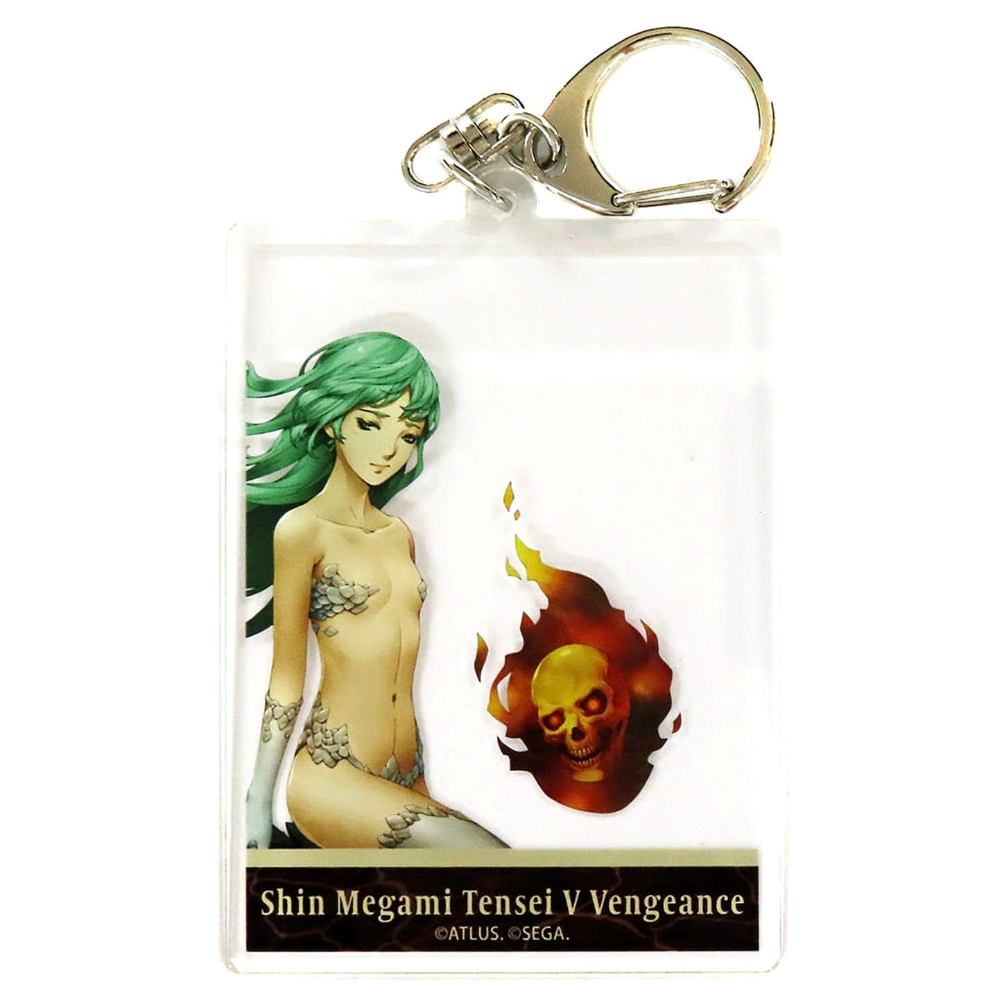 Shin Megami Tensei V Vengeance Mermaid Trading Photo Frame Acrylic Keychain Red Tokyo Tower Limited Keychains [USED]
