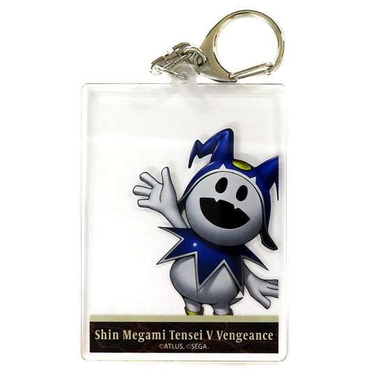 Shin Megami Tensei V Vengeance Jack Frost Trading Photo Frame Acrylic Keychain Red Tokyo Tower Limited Keychains [USED]