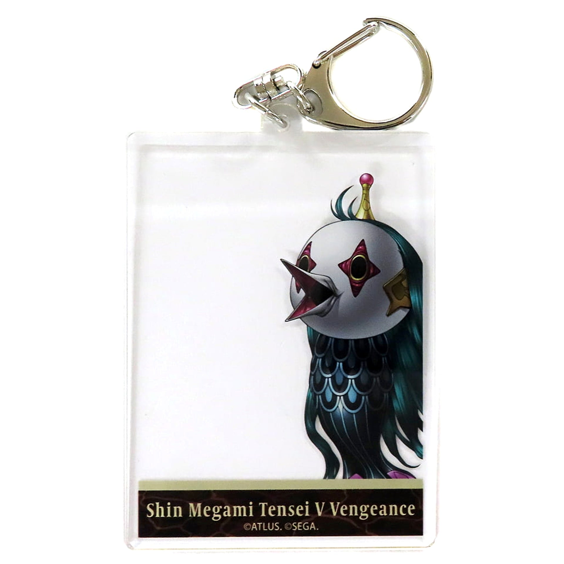 Shin Megami Tensei V Vengeance Amabie Trading Photo Frame Acrylic Keychain Red Tokyo Tower Limited Keychains [USED]
