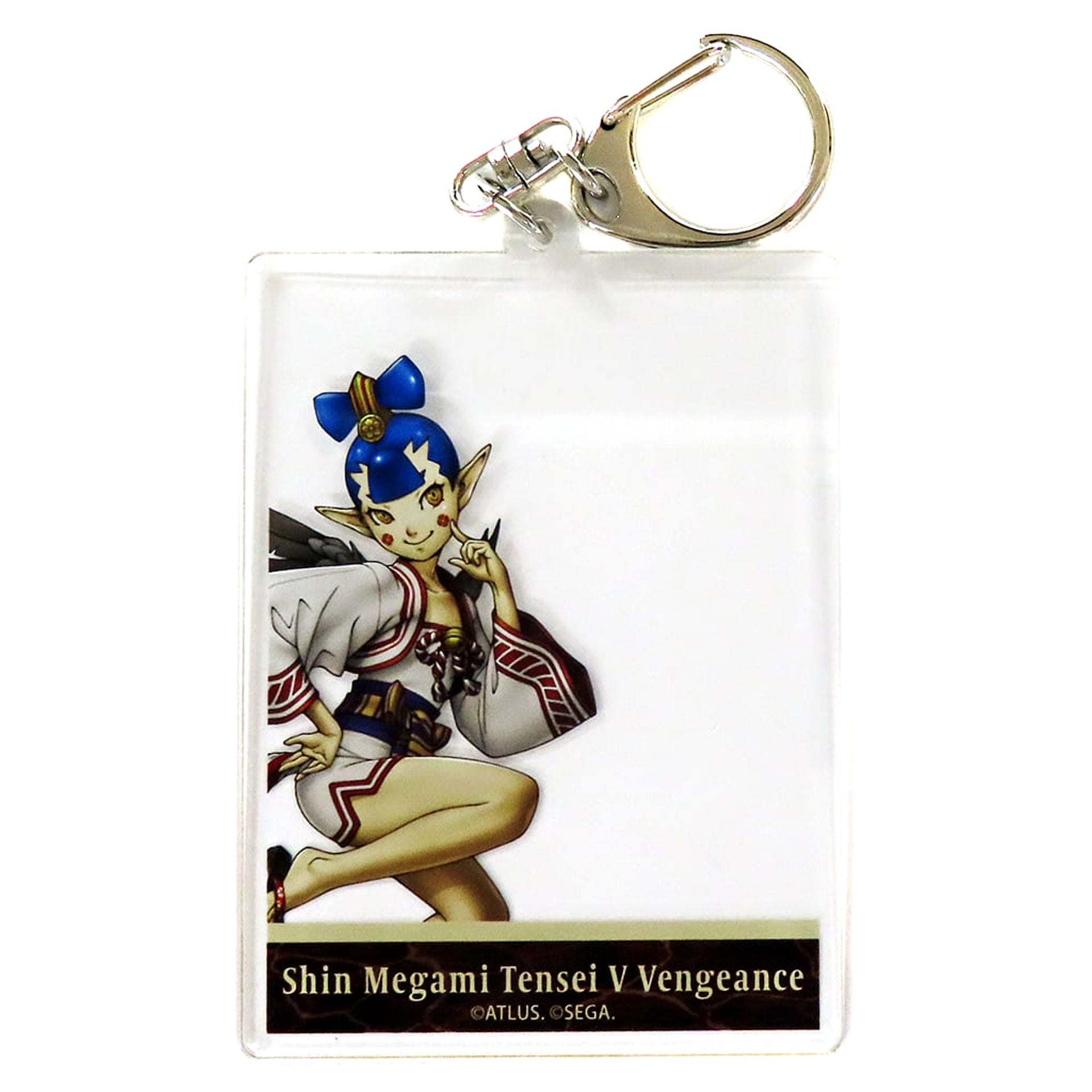 Shin Megami Tensei V Vengeance Amanozako Trading Photo Frame Acrylic Keychain Red Tokyo Tower Limited Keychains [USED]