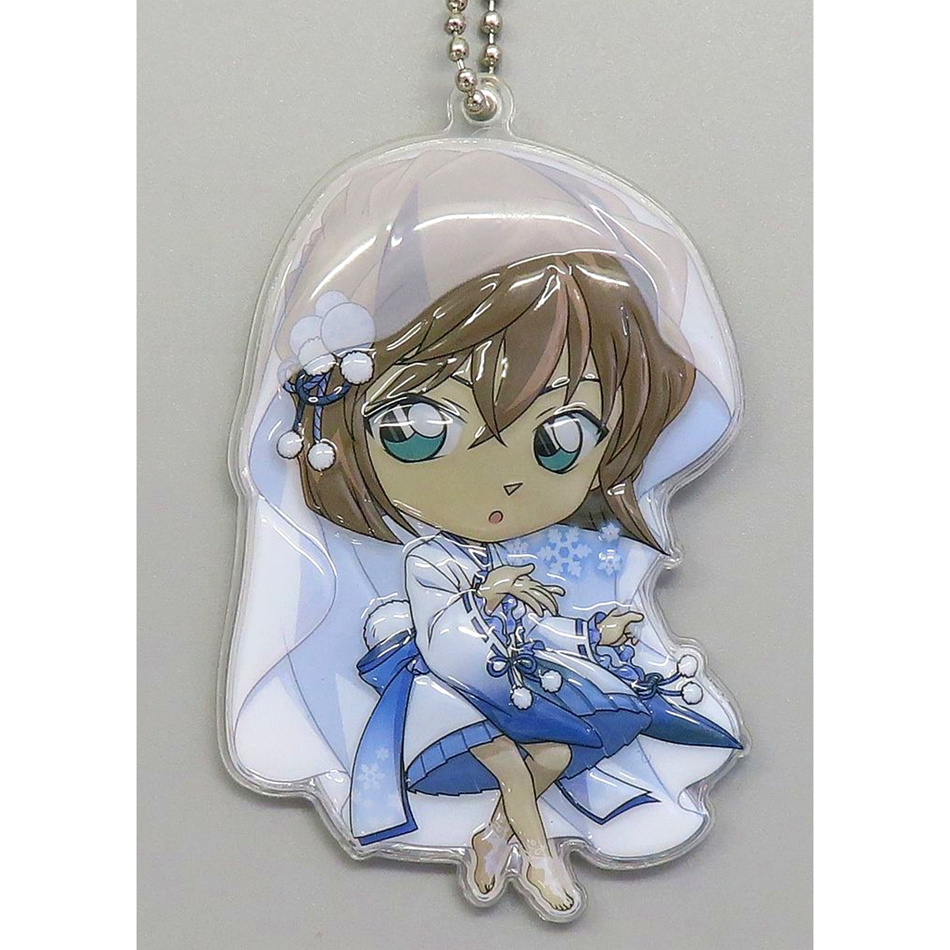 Ai Haibara Detective Conan Original Puffy Acrylic Keychain Puzzle On The Chain Ball Drop Challenge Prize Detective Conan Land x DiverCity Tokyo Plaza [USED]
