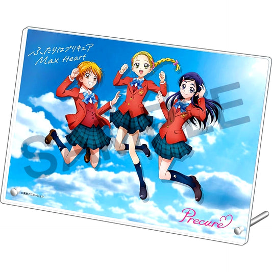 Nagisa Honoka Hikari Futari wa Precure Max Heart Acrylic Art Panel [USED]