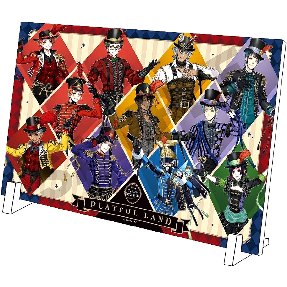 Group Disney Twisted Wonderland Playful Dress Ver. A4 Acrylic Panel [USED]