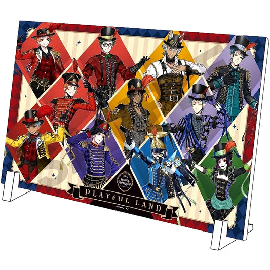 Group Disney Twisted Wonderland Playful Dress Ver. A4 Acrylic Panel [USED]