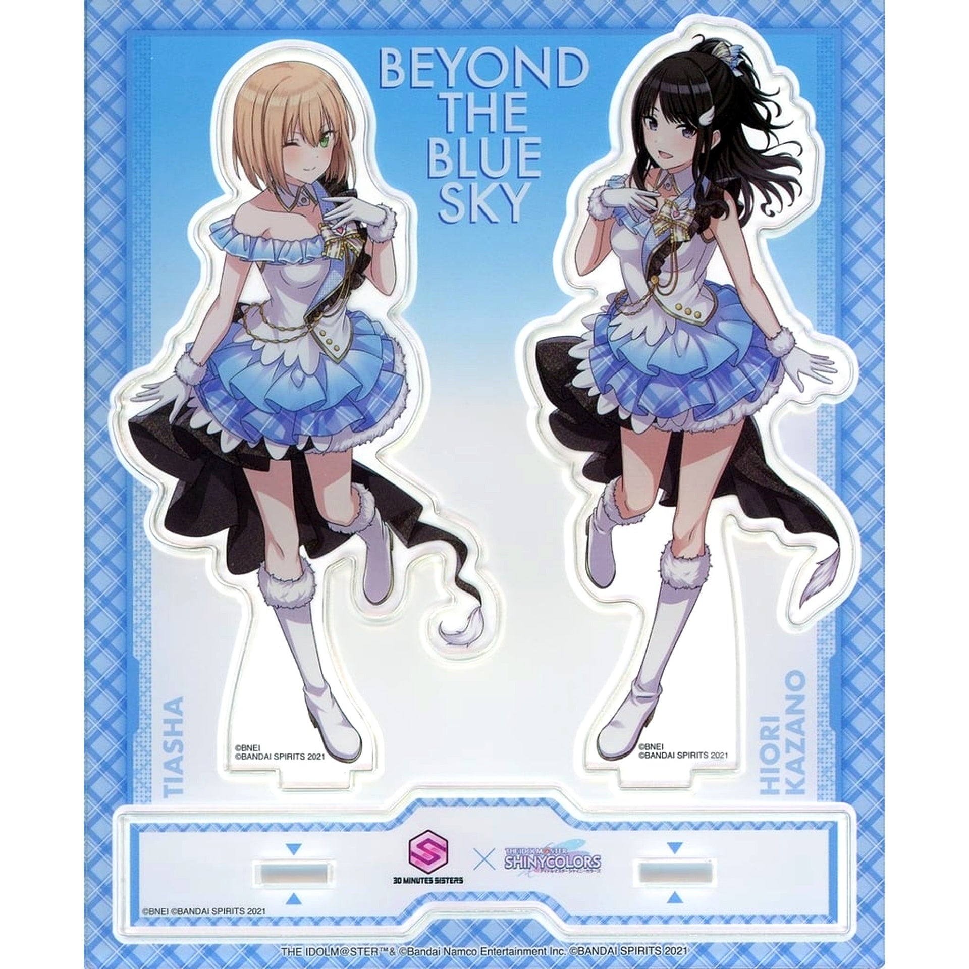 Tiasha x Hiori Kazano Beyond the Blue Sky THE IDOLM@STER SHINY COLORS x 30MS Acrylic Stand [USED]