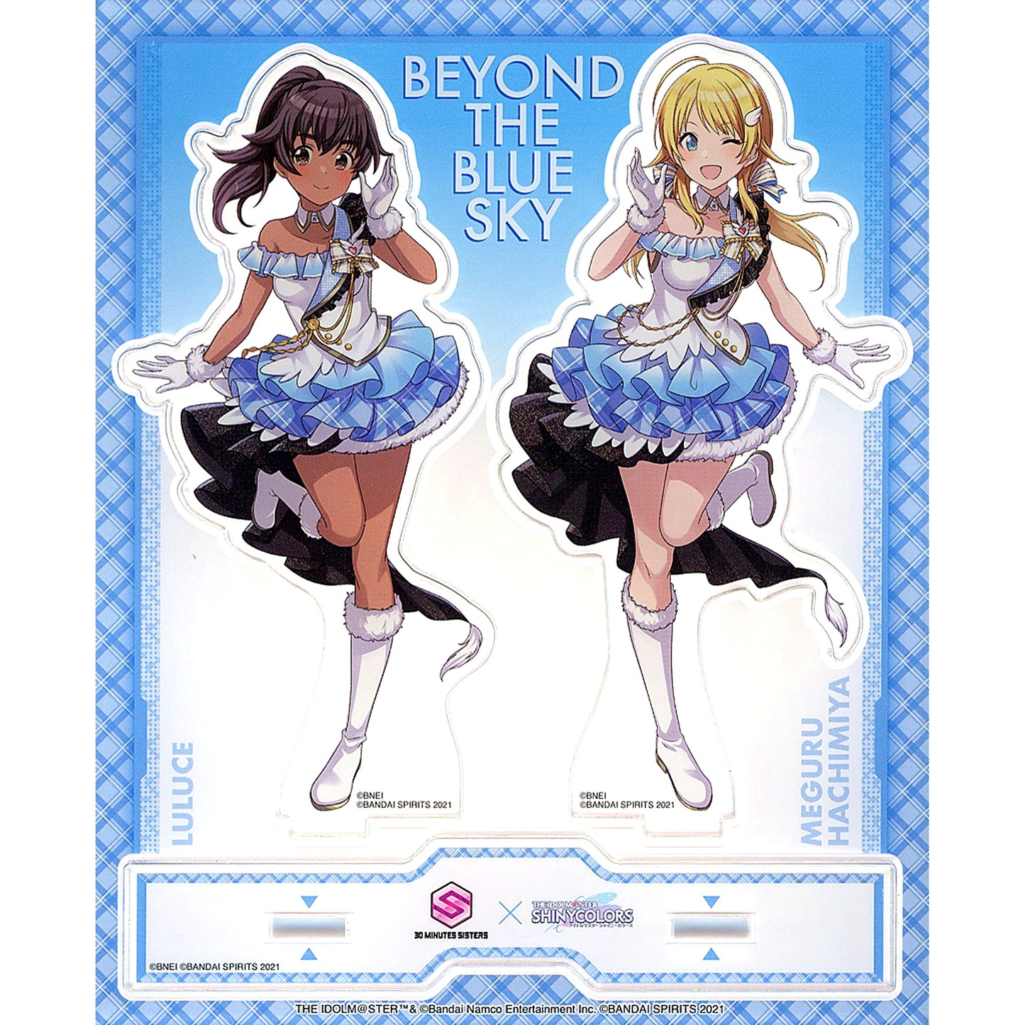 Luluce x Meguru Hachimiya Beyond the Blue Sky THE IDOLM@STER SHINY COLORS x 30MS Acrylic Stand [USED]