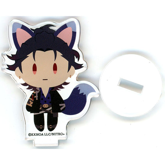 Fukushima Mitsutada Touken Ranbu ONLINE Mini Acrylic Stand Otomo Sanpo Kitsune Gear Group I Special Exhibition Learn Japanese Swords and the Future with Touken Ranbu Secrets of Touken Danshi [USED]