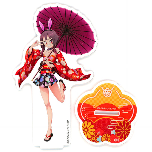Megumin Japanese-Style Bunny Ver. Illustration BIG Acrylic Stand KonoSuba 3 x Don Quijote [USED]