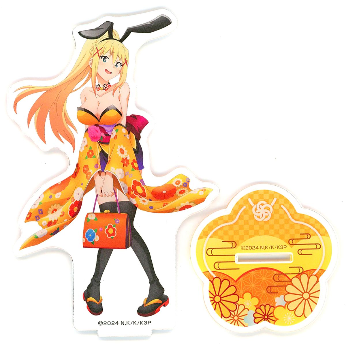 Darkness Illustration Big Acrylic Stand Japanese Bunny Ver. KonoSuba: God's Blessing on This Wonderful World! 3 x Don Quijote [USED]