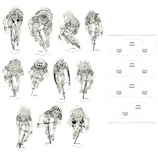 Set of 11 Sohoku High School Acrylic Stand 15th Anniv Cho Yowamushi Pedal Exhibition Crowdfunding Reward [USED]