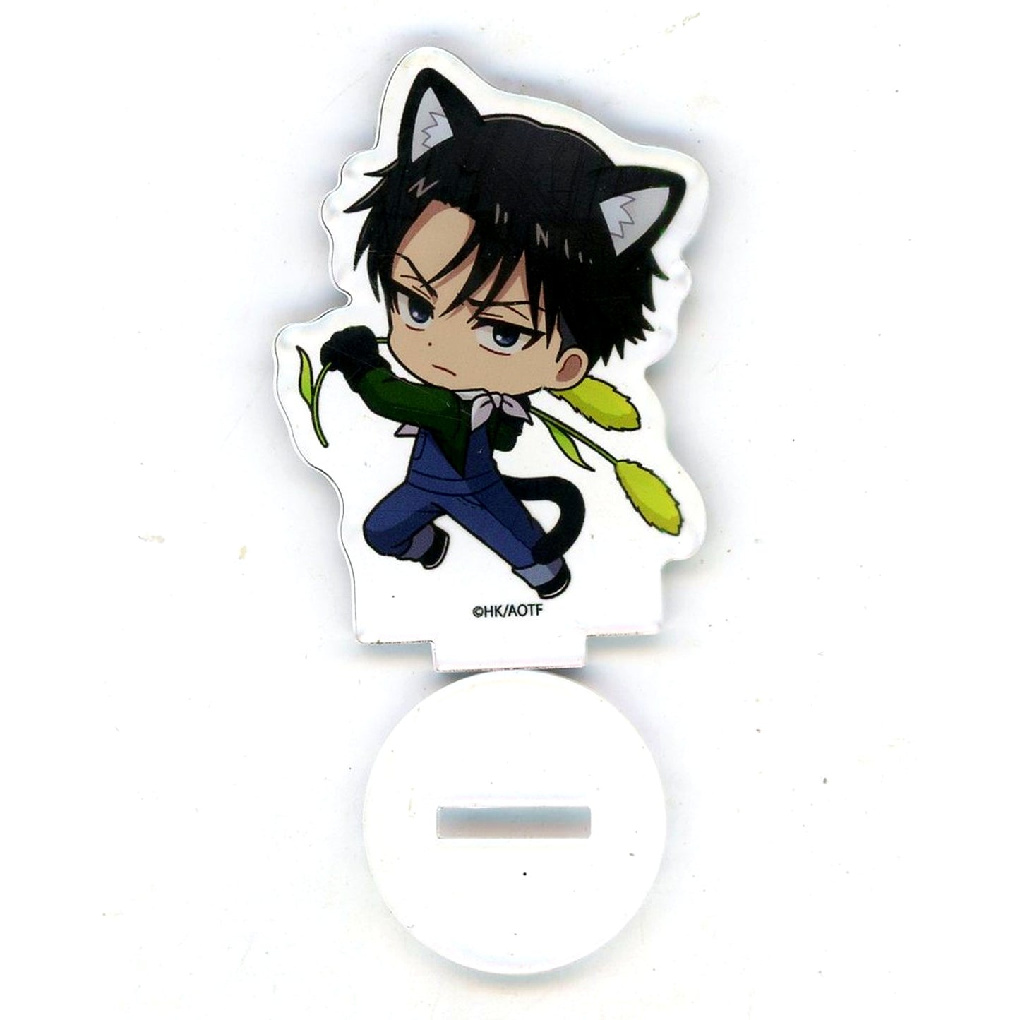 Levi Ackerman 36 Cat Ver. Mini Character Illustration Petit Acrylic Stand Attack on Titan [USED]