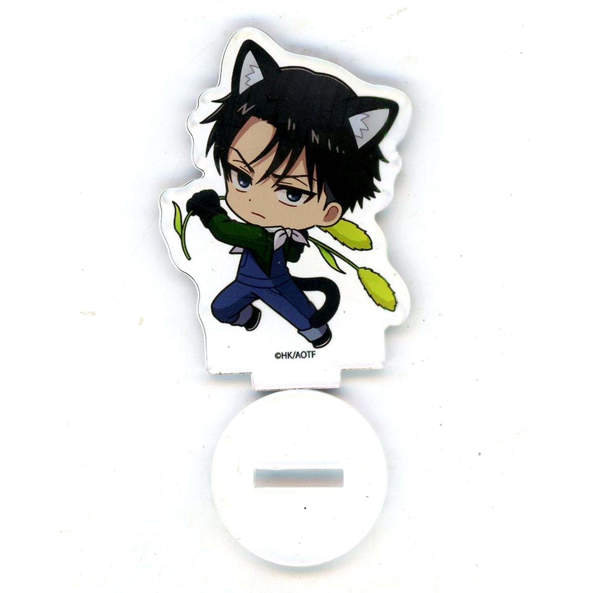 Levi Ackerman 36 Cat Ver. Mini Character Illustration Petit Acrylic Stand Attack on Titan [USED]