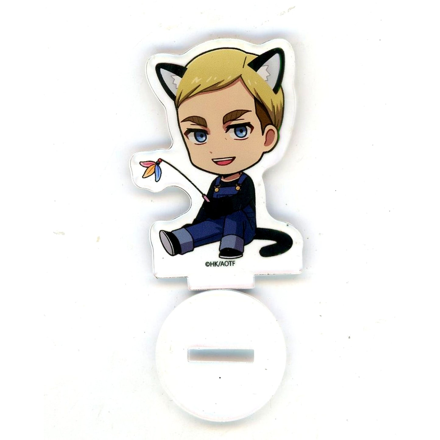 Erwin Smith Attack on Titan Acrylic Puchi Stand 36 Cat Ver. Mini Chara Illustration [USED]