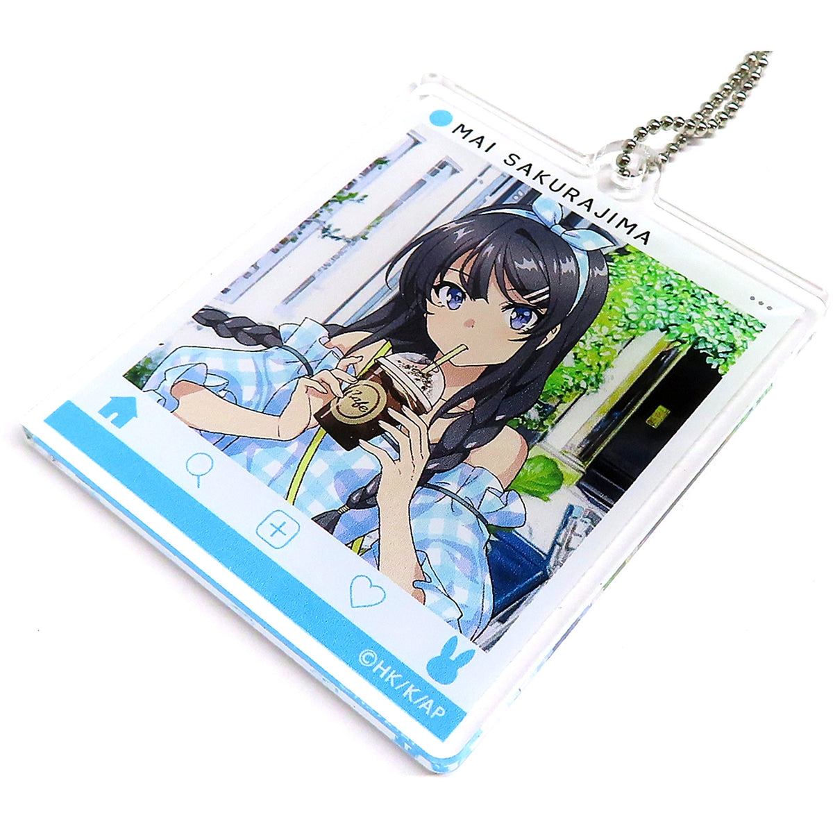 Mai Sakurajima SUMMER B Acrylic Keychain Kujicolle Rascal Does Not Dream Series Mai Sakurajima Coordinate Selection Prize C-5 [USED]