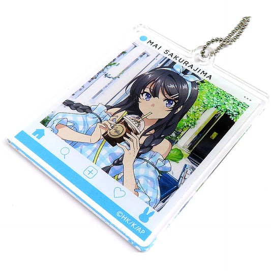 Mai Sakurajima SUMMER B Acrylic Keychain Kujicolle Rascal Does Not Dream Series Mai Sakurajima Coordinate Selection Prize C-5 [USED]