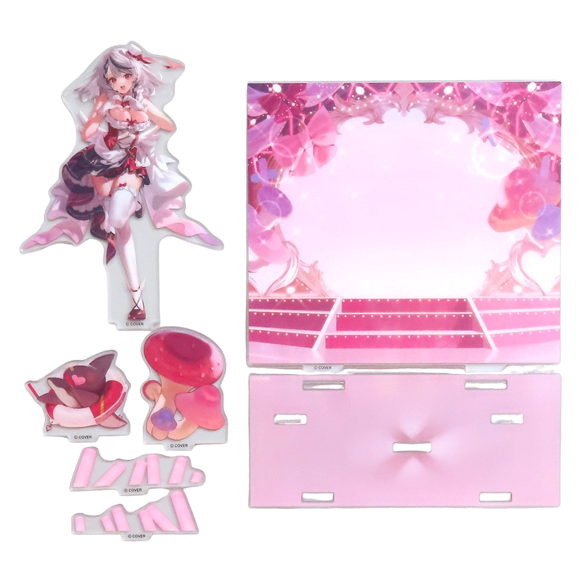 VTuber Hololive Sakamata Chloe Acrylic Diorama Stand 2024 Birthday Celebration Acrylic Stands [USED]